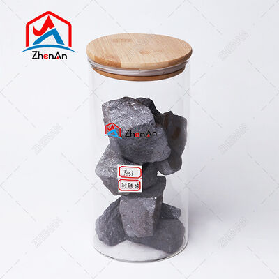 Ferrosilicio FeSi 65/75 Lega di ferro di silicio con contenuto di silicio 65­75% e dimensione delle particelle 10­220 mm per la siderurgia industriale