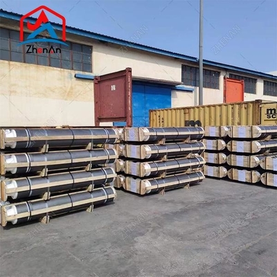 Dia 75mm-700mm L1800-2700mm UHP HP RP Electrodo De Grafito Electrodo di grafite con 4tpi 4tpil Nipple For Eaf Lf