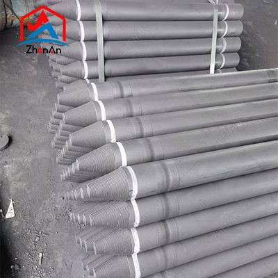 Dia 75mm-700mm L1800-2700mm UHP HP RP Electrodo De Grafito Electrodo di grafite con 4tpi 4tpil Nipple For Eaf Lf