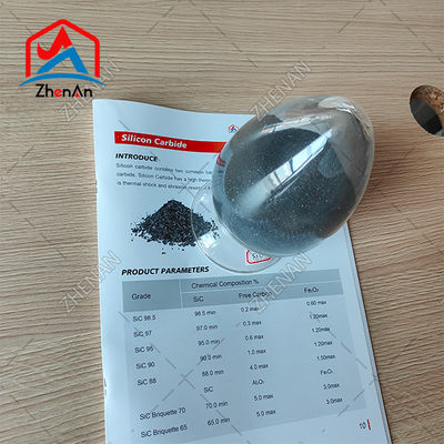 Carburo di silicio 85% / Al2O3 Allumina Resistente agli acidi a secco / Refrattario / 1-3mm, 3-5mm, 5-8mm / per Metallurgia / per Rettifica Industriale
