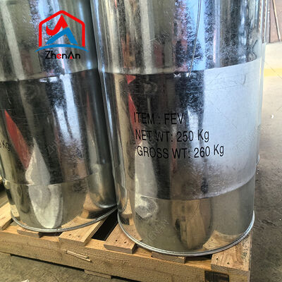 Ferrovanadio 70 per cento Vanadio Briquetta densa Grigio nero utilizzato nella produzione di acciaio utensile