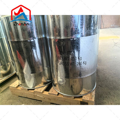 ferrovanadio 80% di vanadio polvere fine argento nero per additivo per acciaio per utensili ad alta velocità