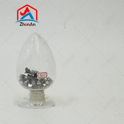 Ferro vanadio FeV80 grumi grigi argento con un contenuto di vanadio dell'80% per una deossidazione efficiente negli impianti di ferroleghe