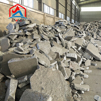 Ferrosilicio di grado industriale 65/75 FeSi legata con granuli da 10 ̊100 mm per applicazioni siderurgiche e di fonderia