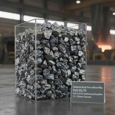 FeSi 65/75 in lega di silicio ferroso di grado industriale per la deossidazione dell'acciaio con granuli da 10 ‰ 220 mm