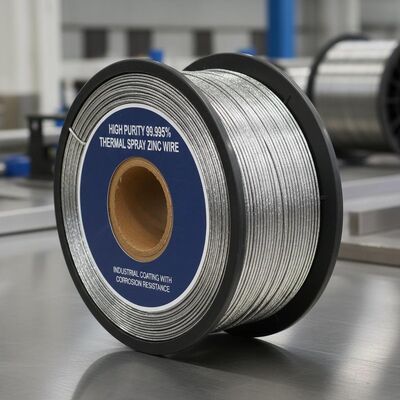 Alta purezza 99,995% filo di zinco a spruzzo termico per rivestimento industriale resistente alla corrosione