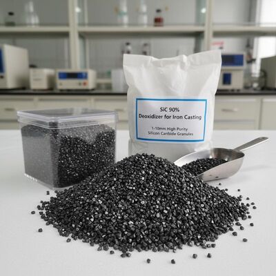 90% Purity SiC Deoxidizer 1-10mm High Purity Silicon Carbide Granules for Iron Casting