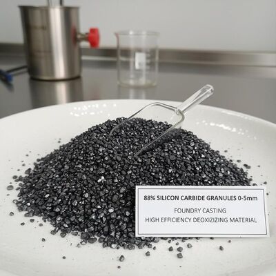 Granuli di carburo di silicio purezza 88% 0-5mm per la deossidazione ad alta efficienza nella fonderia